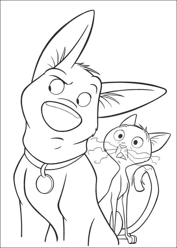 coloriage volt et mitaine tendent l oreille